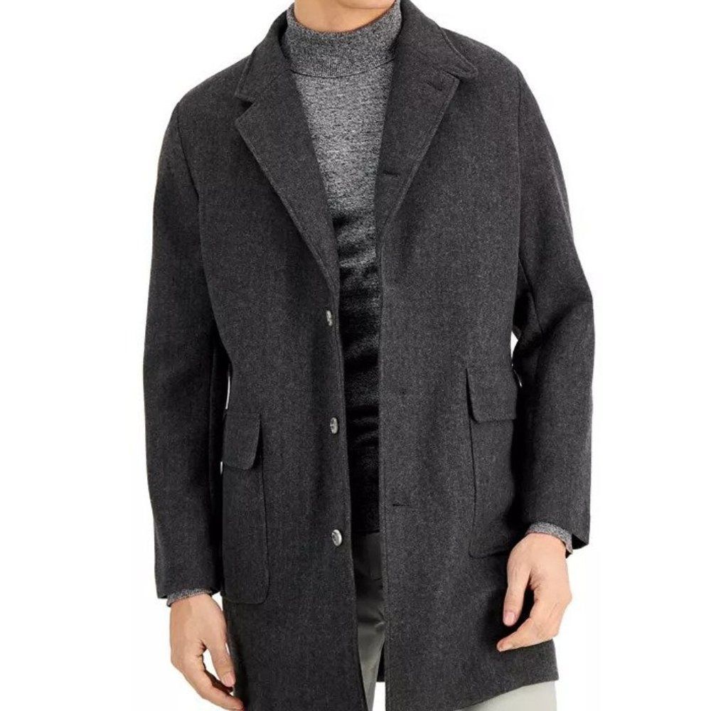 Alfani Men's Knit Topcoat - Picture 1 of 5